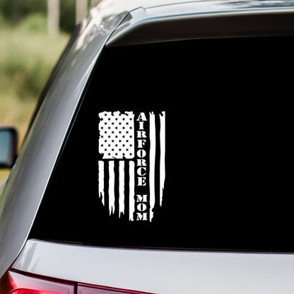 Airforce Mom US Flag Decal