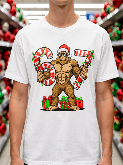 Bigfoot 67 Christmas Shirt – Funny Holiday Sasquatch Graphic Tee