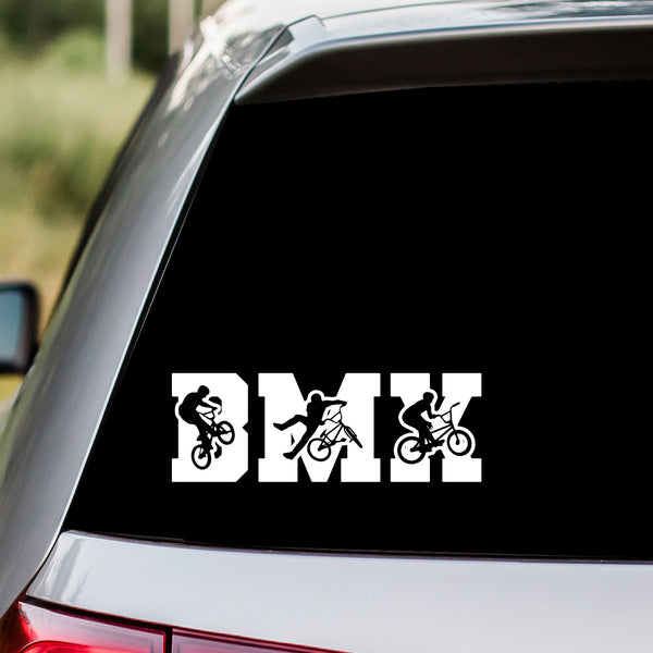 BMX Bikers Word Decal Sticker