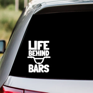 Life Behind Bars Bike Decal Sticker