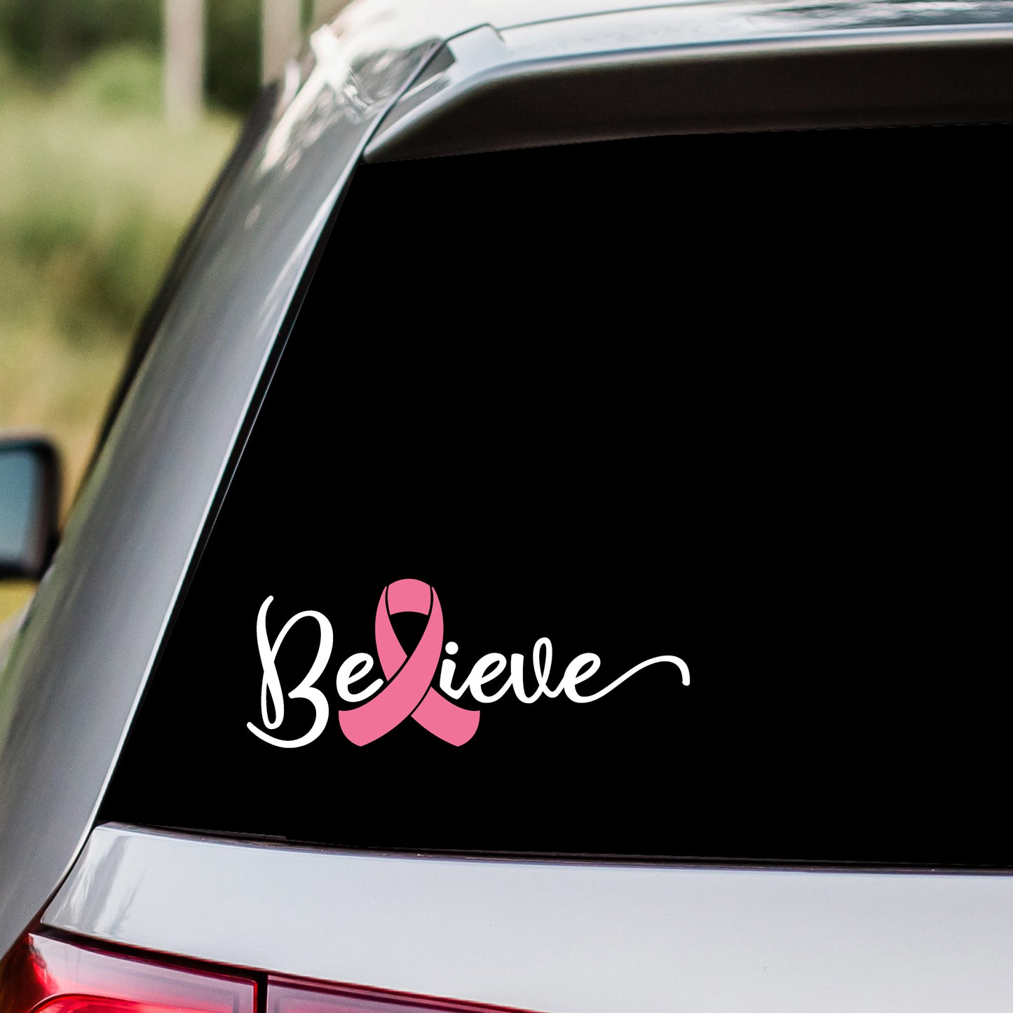 Believe Awareness Ribbon Decal Sticker