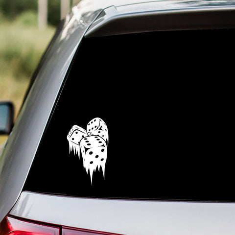 Dripping Dice Decal Sticker