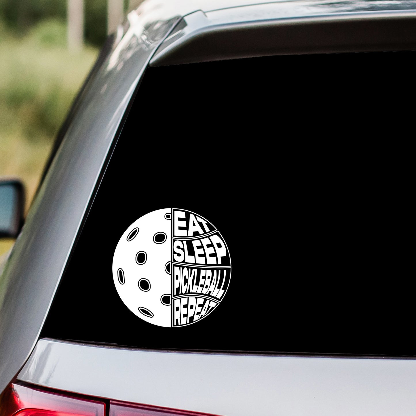 Eat Sleep Pickleball Repeat Decal Sticker