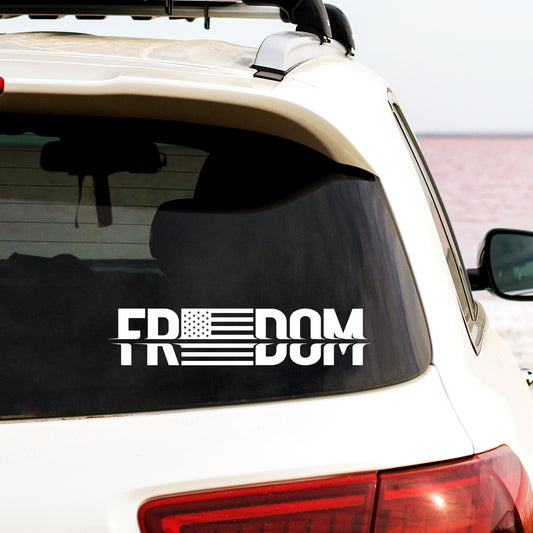 Freedom American Flag USA Vinyl Decal