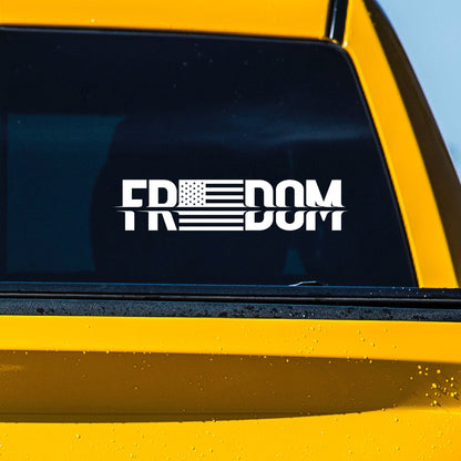 Freedom American Flag USA Vinyl Decal