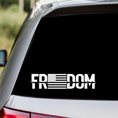 Freedom American Flag USA Vinyl Decal