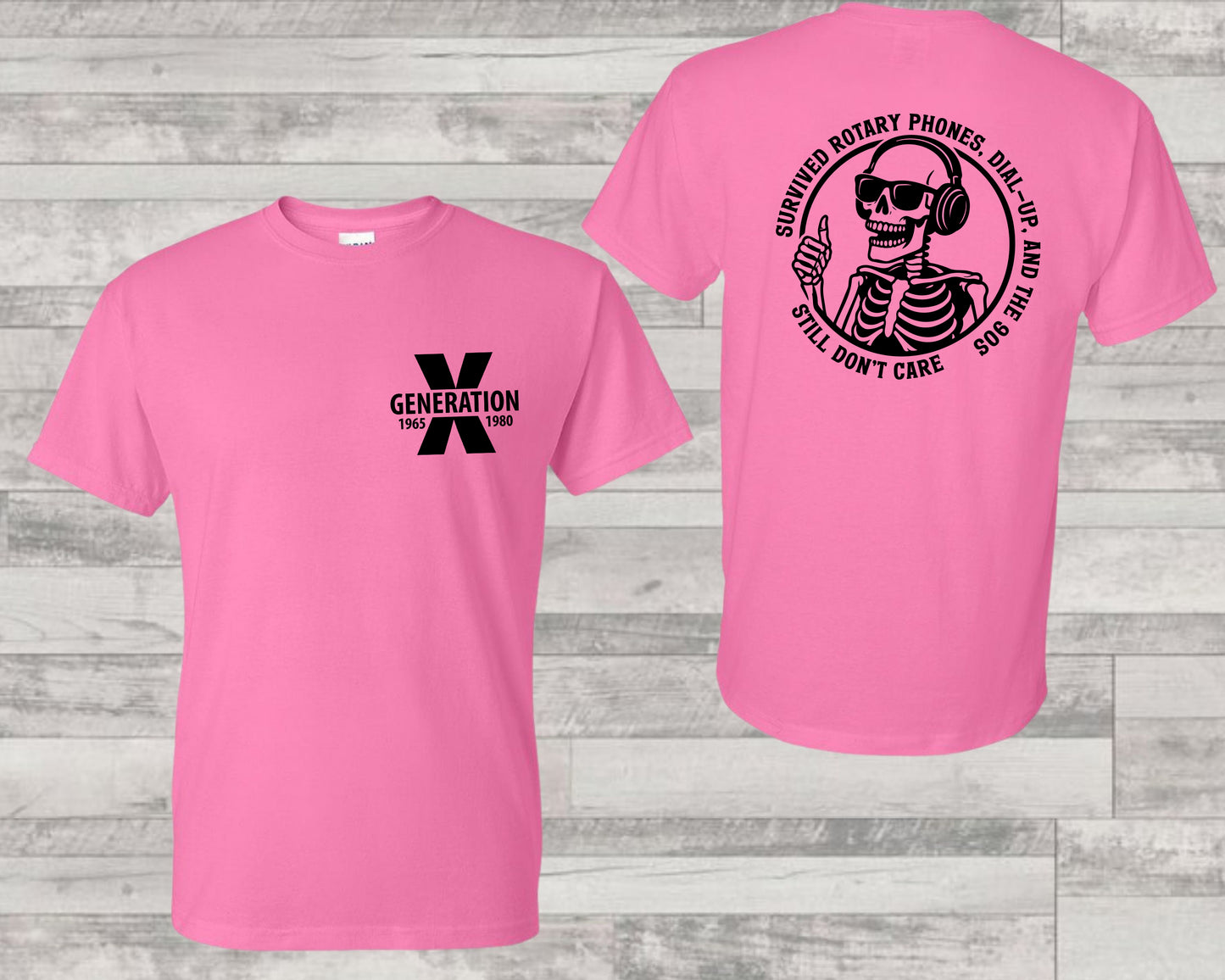 Gen X Survived the 90s, Adult Unisex Short Sleeve T-Shirt