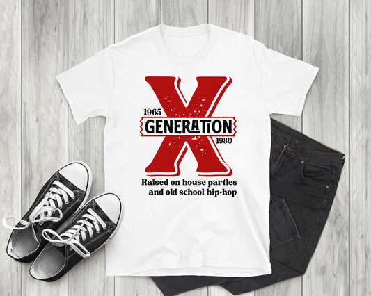 Gen X House Parties and Hip Hop, Adult T-Shirt