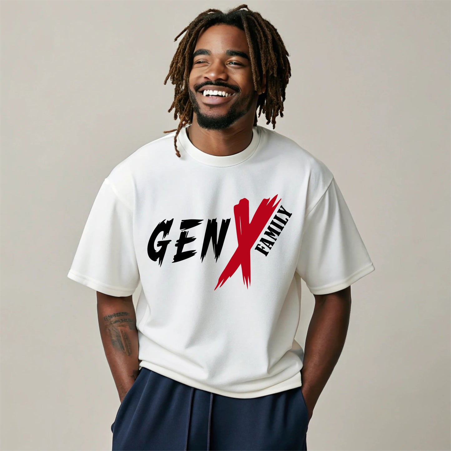 Gen X Family Adult Short Sleeve T-Shirt