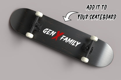 Gen X Family Grunge Vinyl Decal