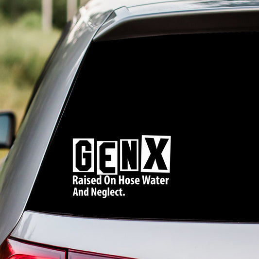 Gen X Boxed Letters Decal