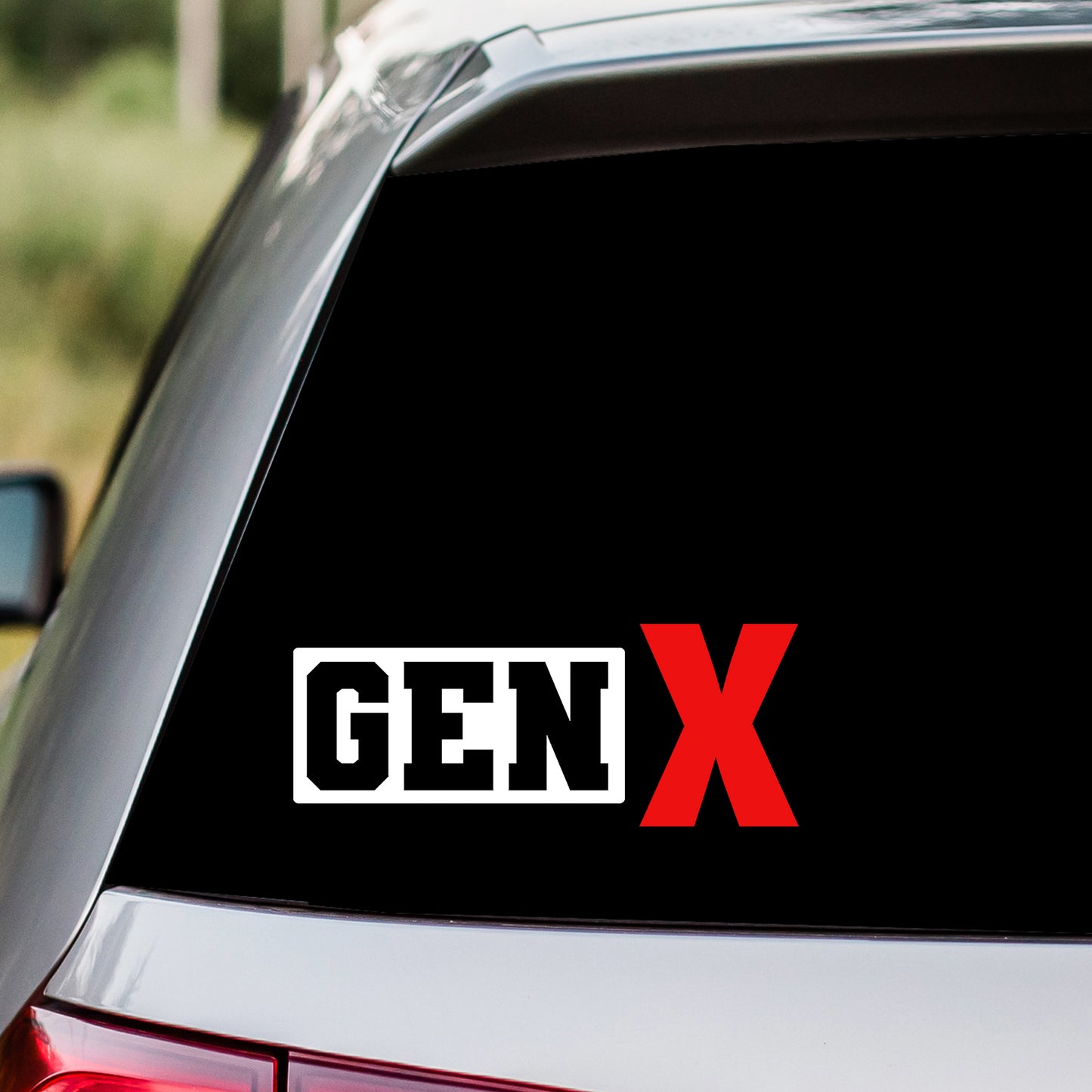 Gen X Red and White Decal