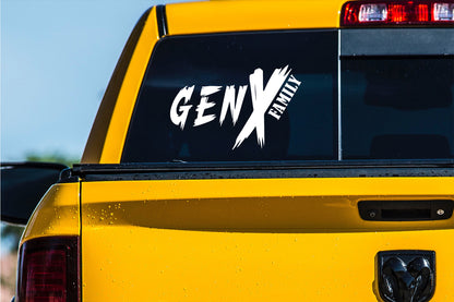 Gen X Family Vinyl Decal