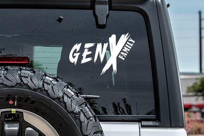 Gen X Family Vinyl Decal