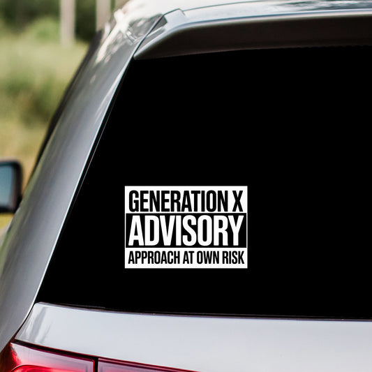 Generation X Advisory Decal