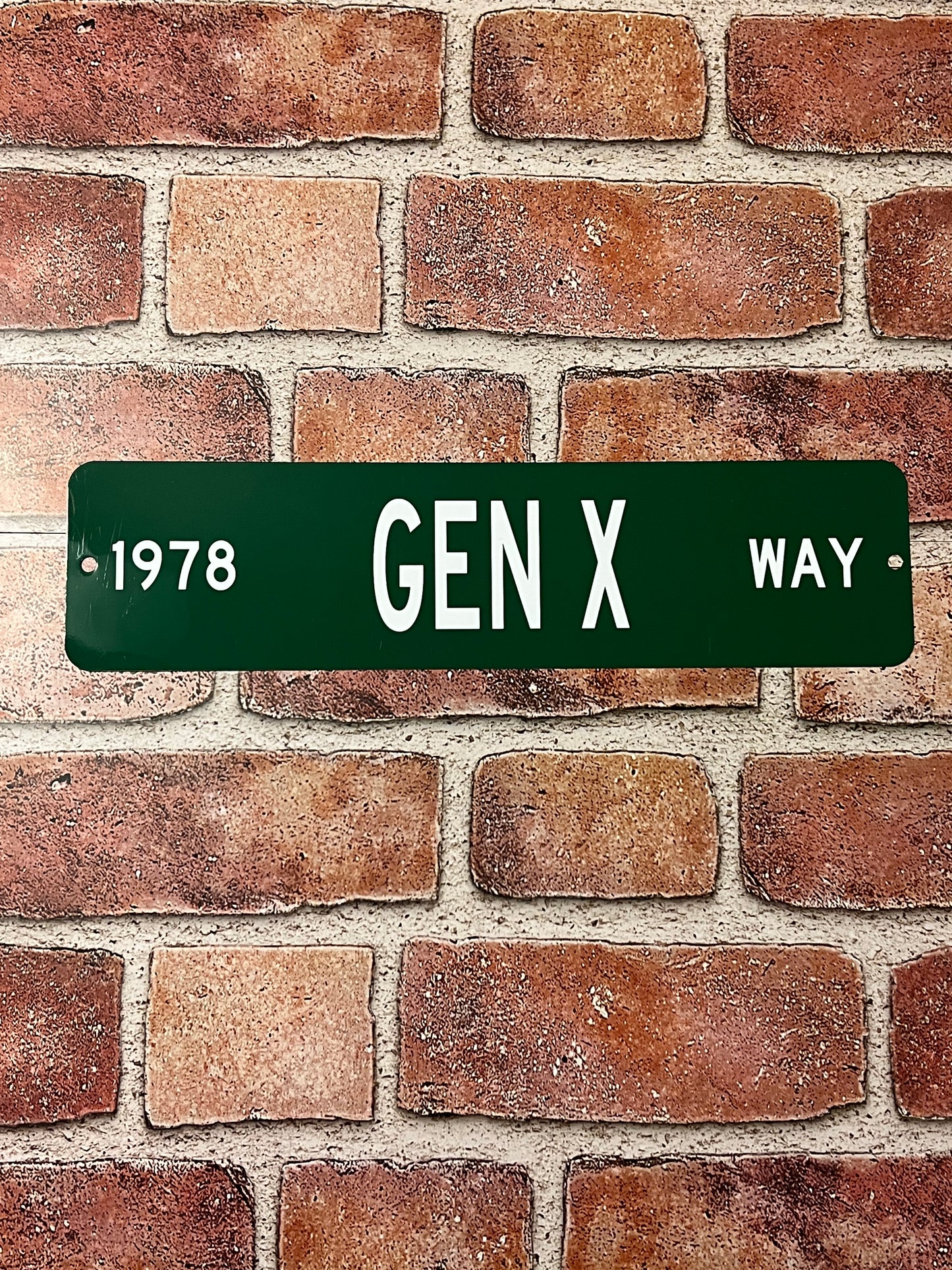 Custom GEN X Way Mini Street Sign