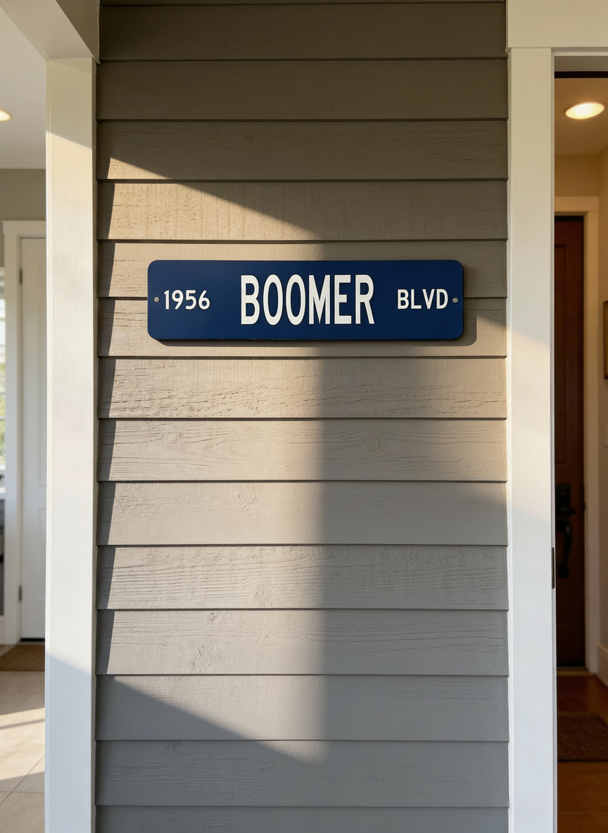 Custom Boomer Blvd Mini Street Sign