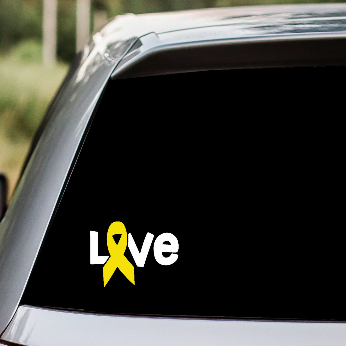 Love Awareness Ribbon Vinyl Decal Sticker