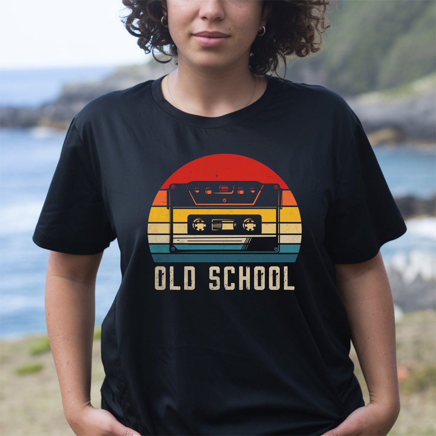 Old School Cassette Tape, Retro Adult T-Shirt