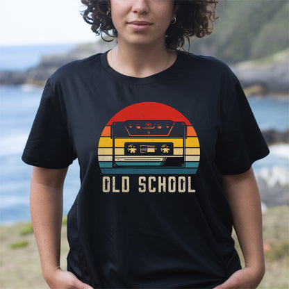 Old School Cassette Tape, Retro Adult T-Shirt