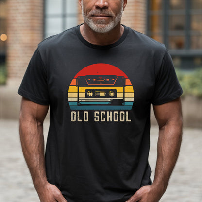 Old School Cassette Tape, Retro Adult T-Shirt