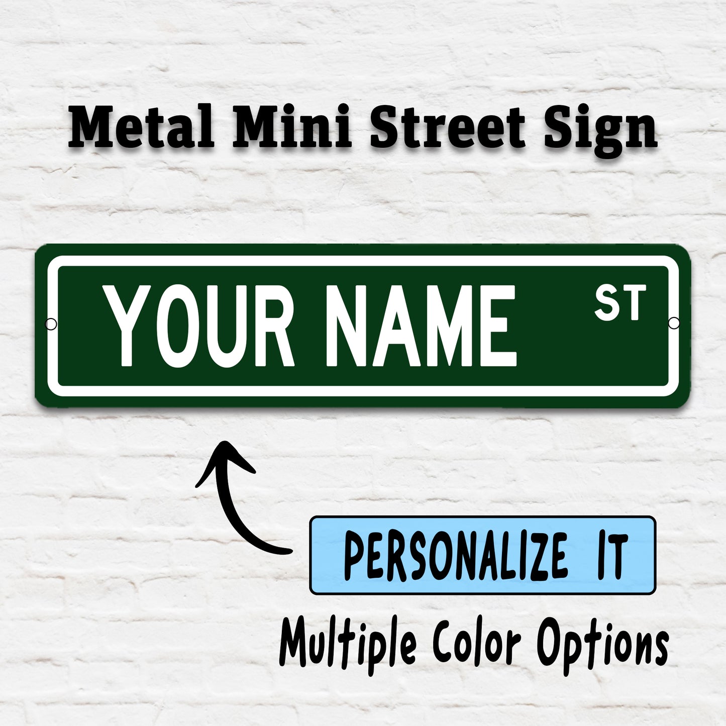 Custom Mini Street Sign