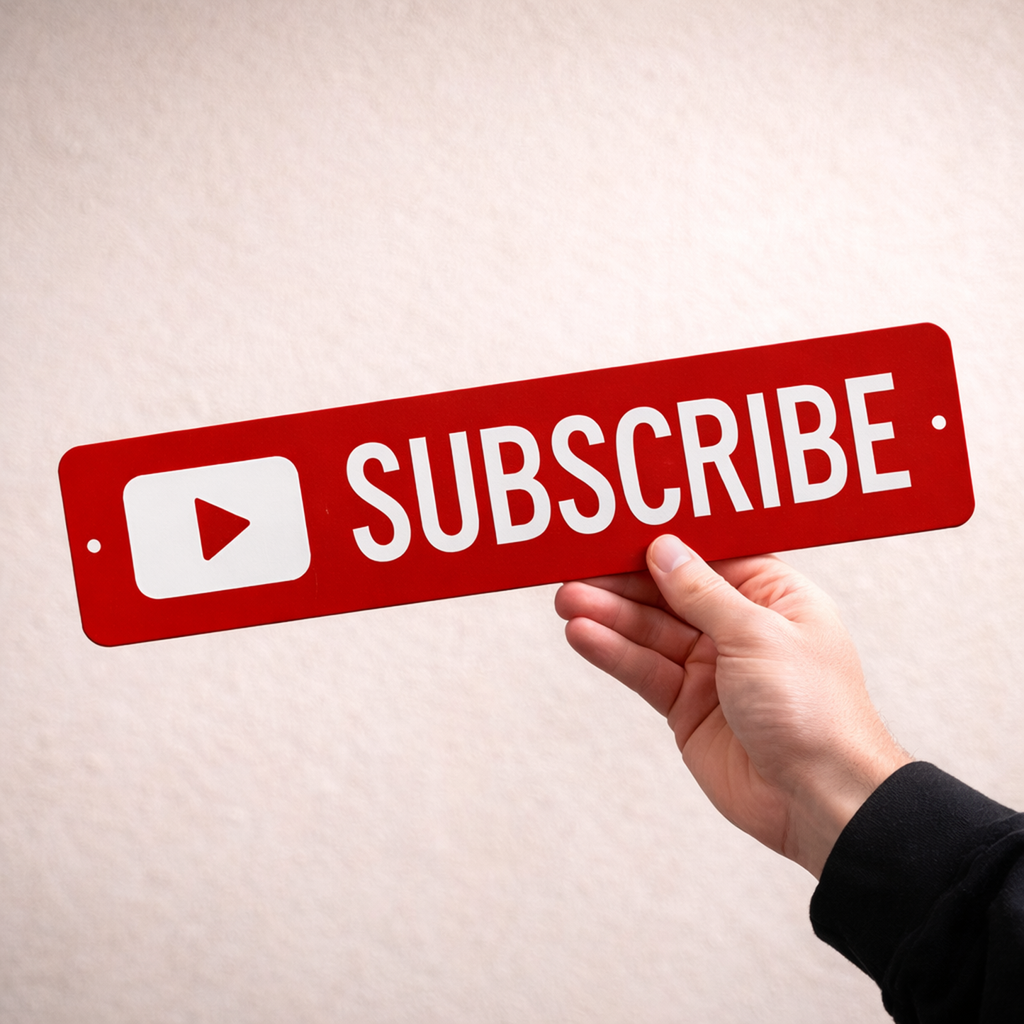 Subscribe Button Novelty Mini Street Wall Sign