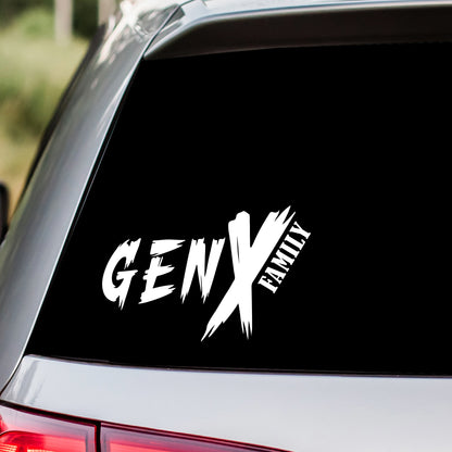 Gen X Family Vinyl Decal