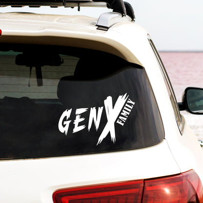 Gen X Family Vinyl Decal