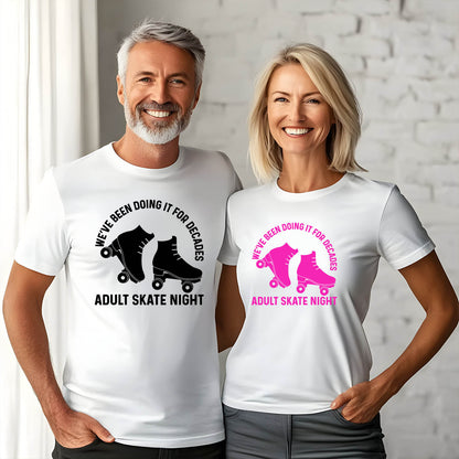 Doing It For Decades - Adult Skate Night -  Adult Unisex Short Sleeve T-Shirt