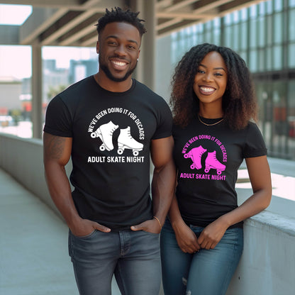 Doing It For Decades - Adult Skate Night -  Adult Unisex Short Sleeve T-Shirt