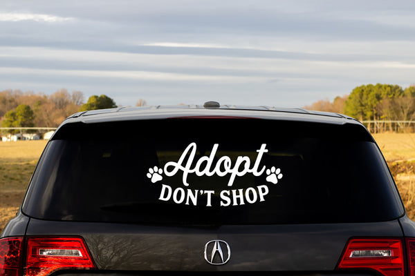 Adopt Don't Shop Decal