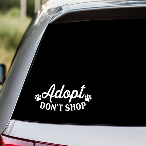 Adopt Don't Shop Decal