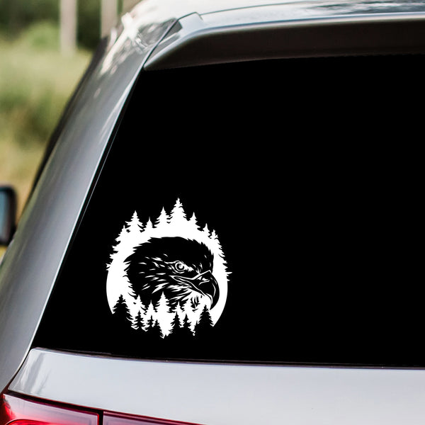 American Eagle in Forest Decal
