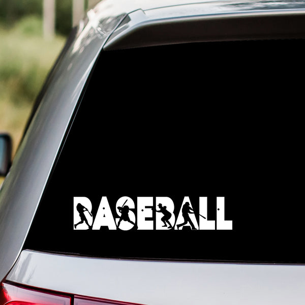 Baseball Player Word Decal