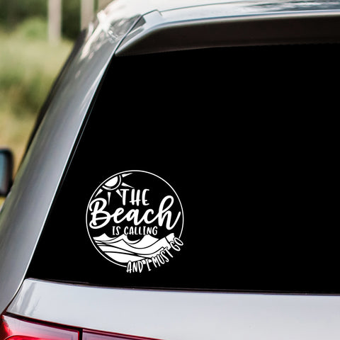 Is Calling The Beach Decal
