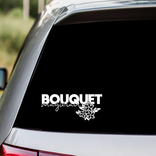 Bouquet Magician Florist Decal