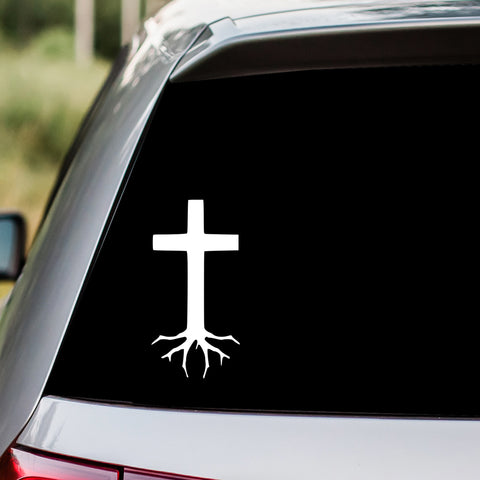 Faith Cross Rooted In Decal