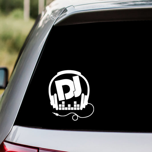 DJ Headphones Decal Sticker