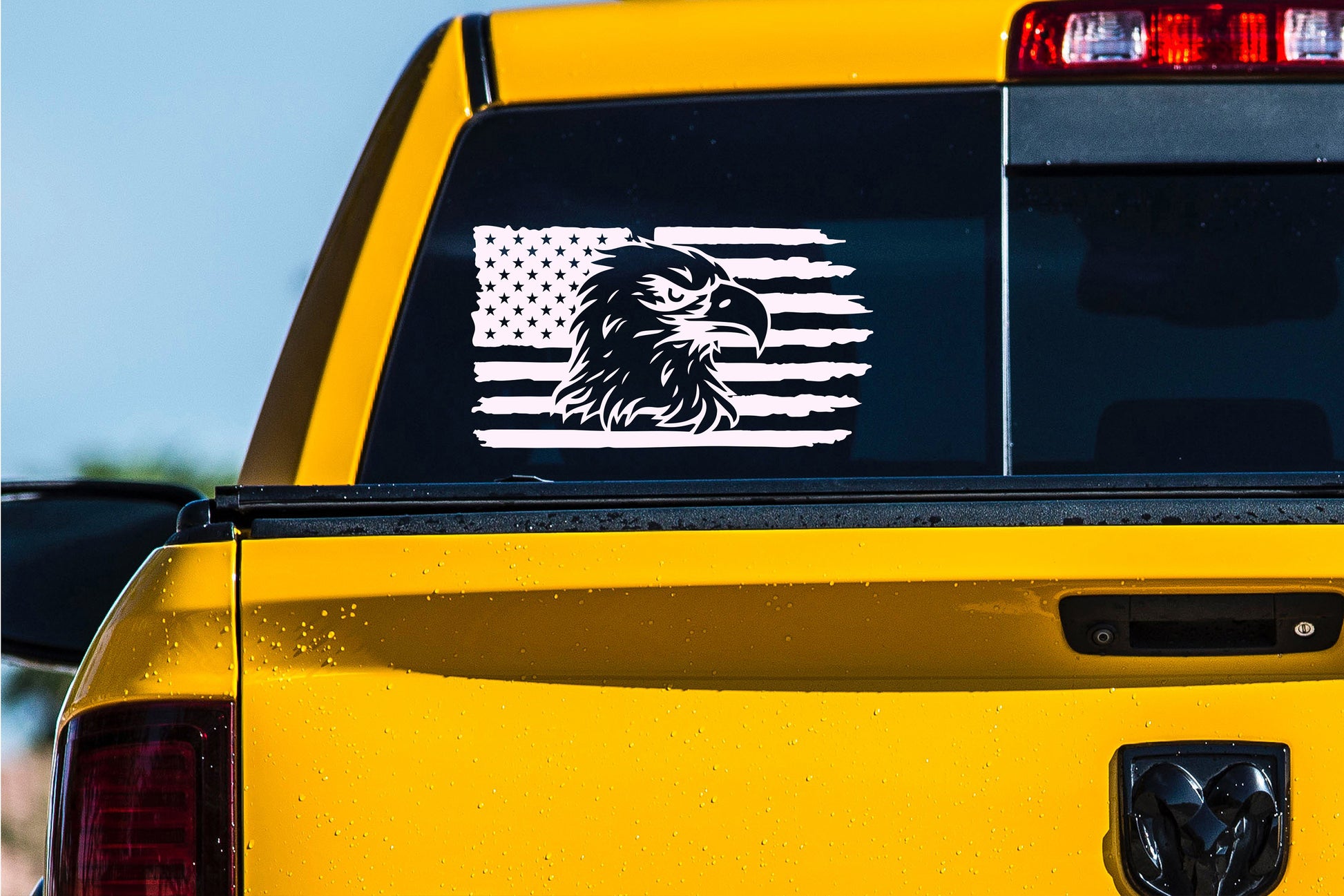 American Eagle Flag Decal