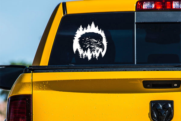 Eagle in Forest Decal
