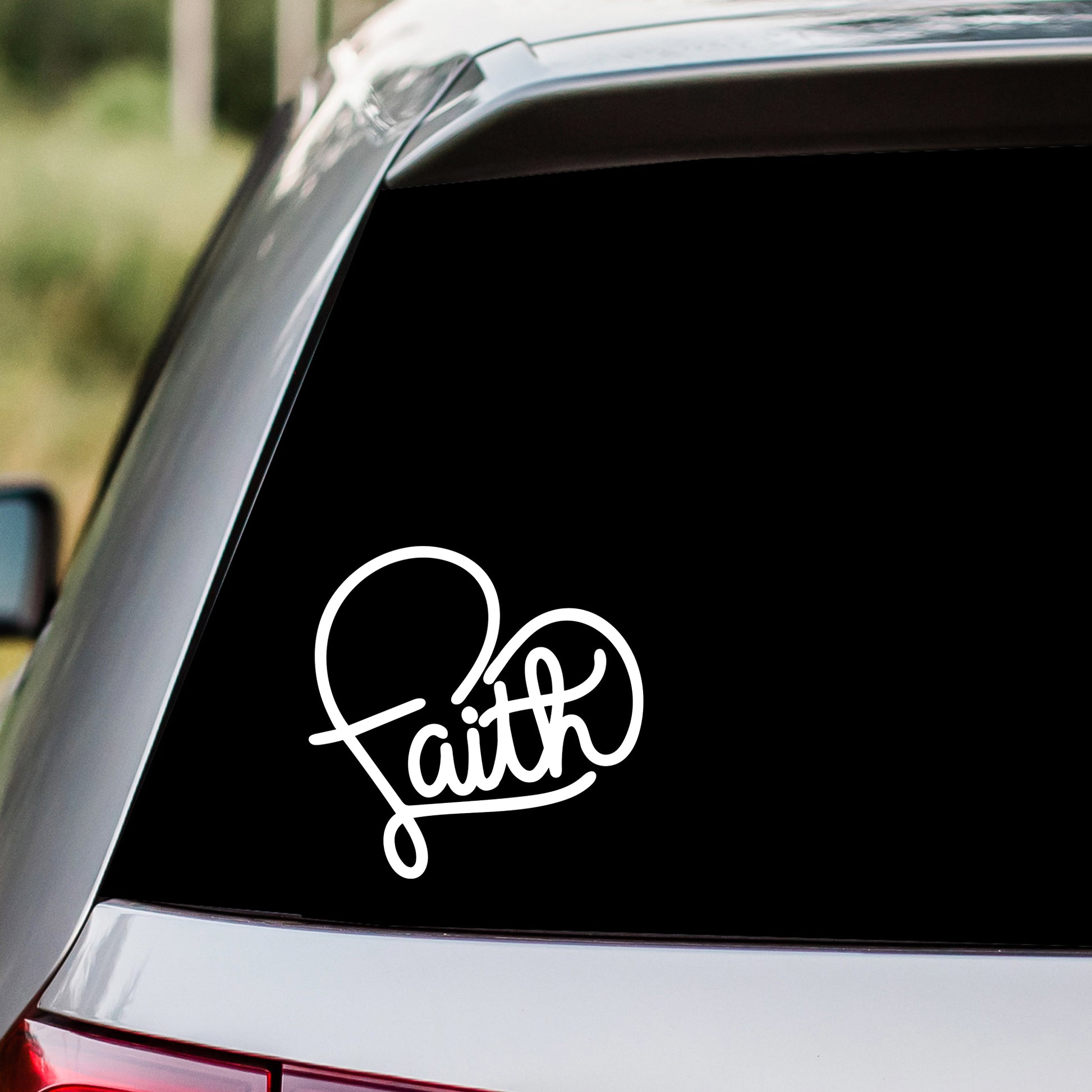 Faith Heart Decal