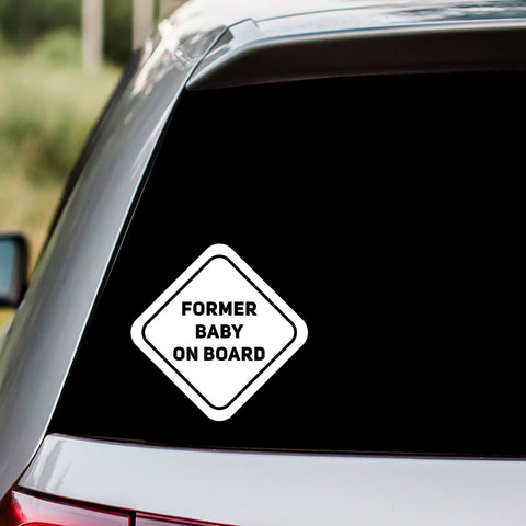 Former Baby On Board Decal