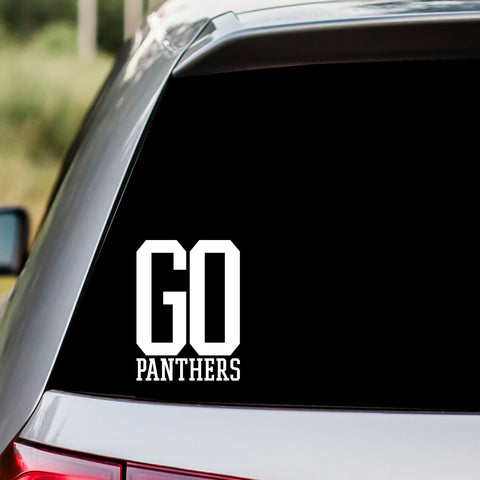 Go Panthers Decal Sticker