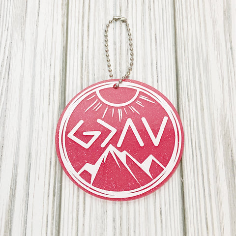 God is Greater than Highs and Lows Keychain