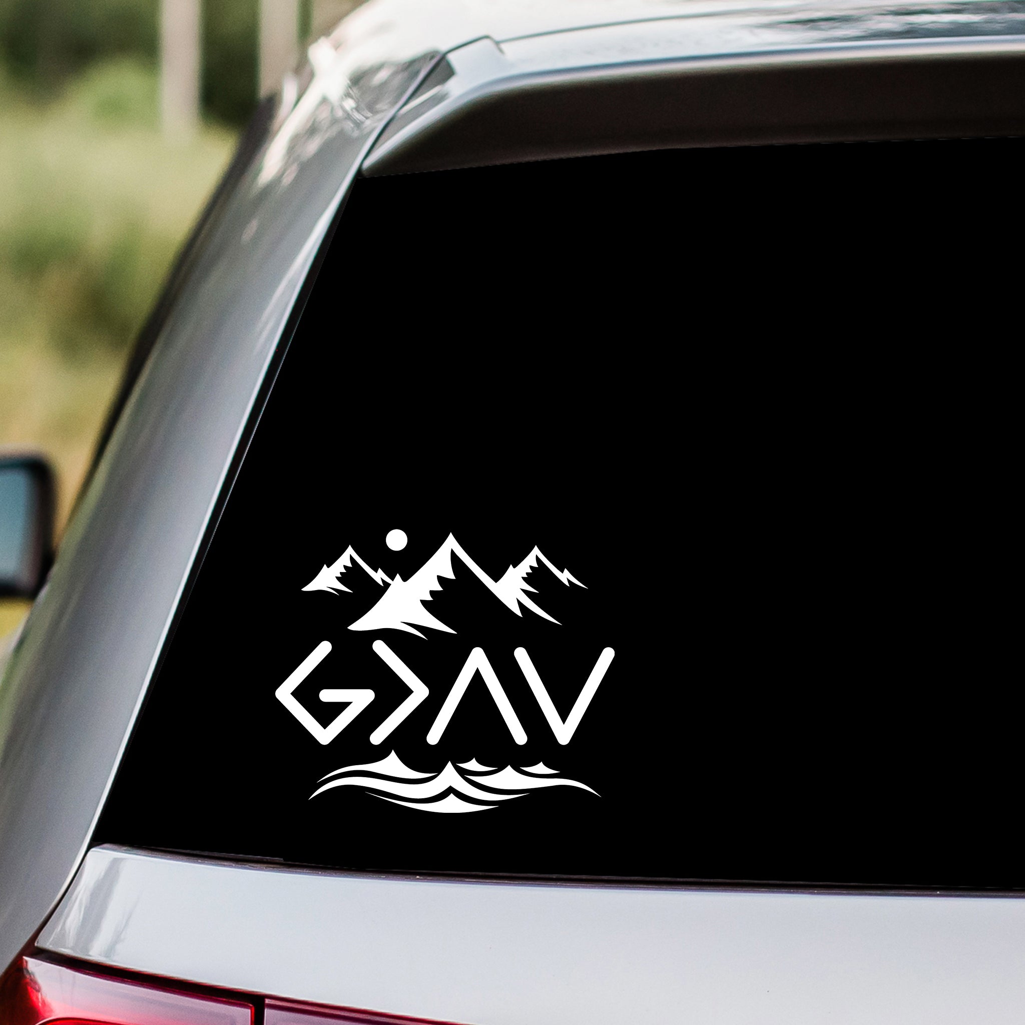 Greater than mountains and valleys Decal