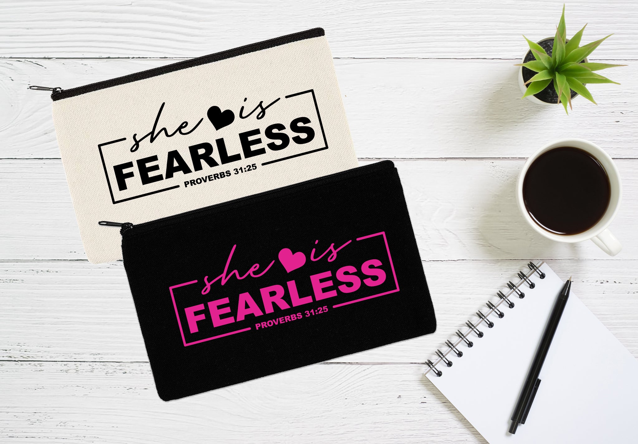 She is Fearless Canvas Pouch