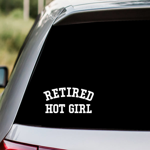 Retired Hot Girl Decal Sticker