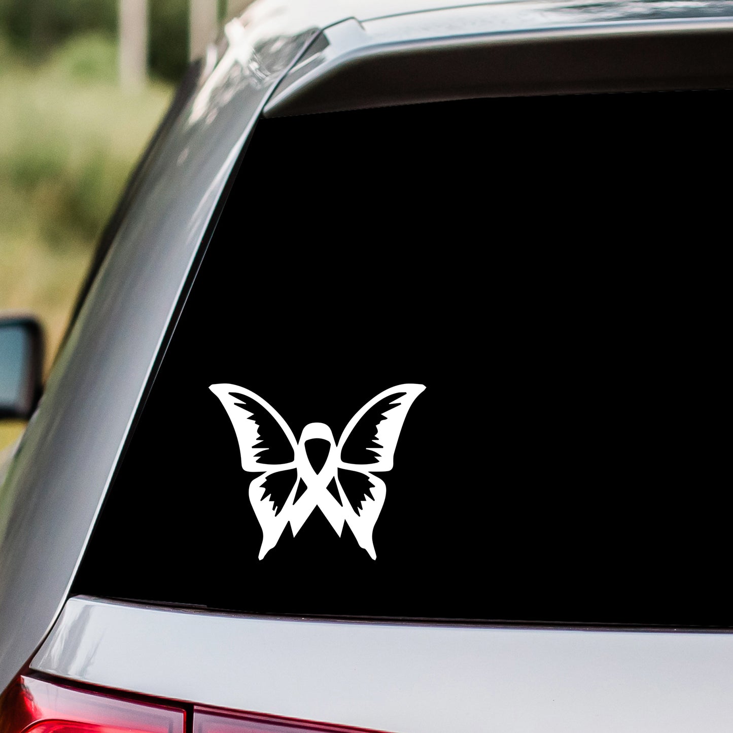 Butterfly Awareness Ribbon Decal Sticker