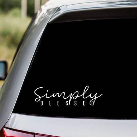 Simply Blessed Decal Sticker